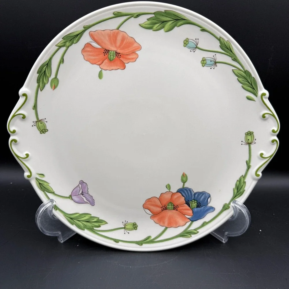 Villeroy & Boch AMAPOLA Poppies Cake Plate 12
